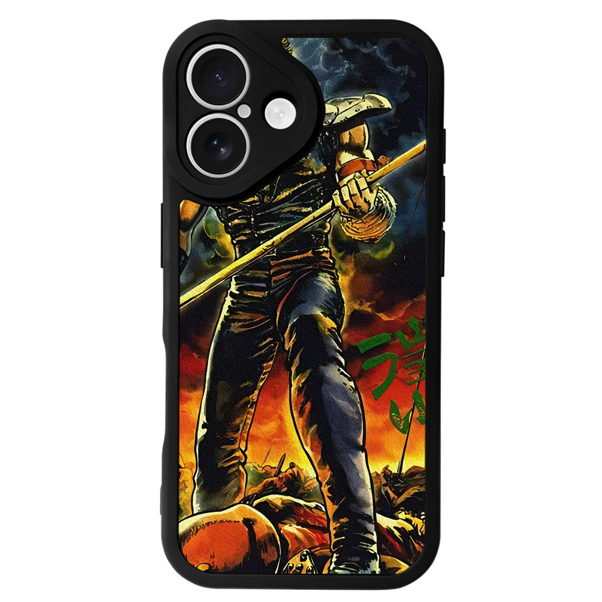 （画像用） 北斗の拳 Fist of the North Star 【iPhone 16シリーズ対応】シリコンスマホケース（レザー調） 材質：シリコン